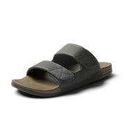 REEF Cushion Tradewind SL Men's Fashion Slides, Grey/Tan, 13