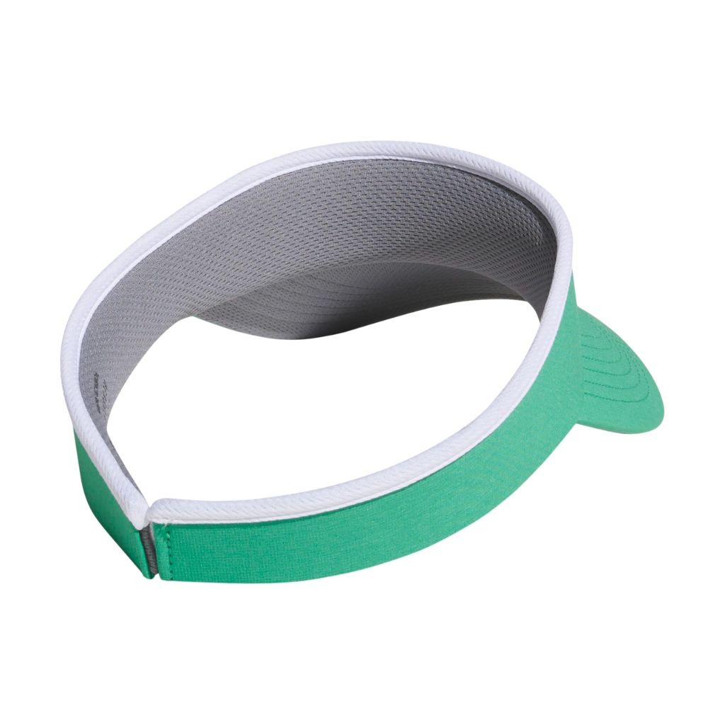 adidas Women's Match Athletic Clip-On Sun Visor - Semi Court Green/White (L/XL)