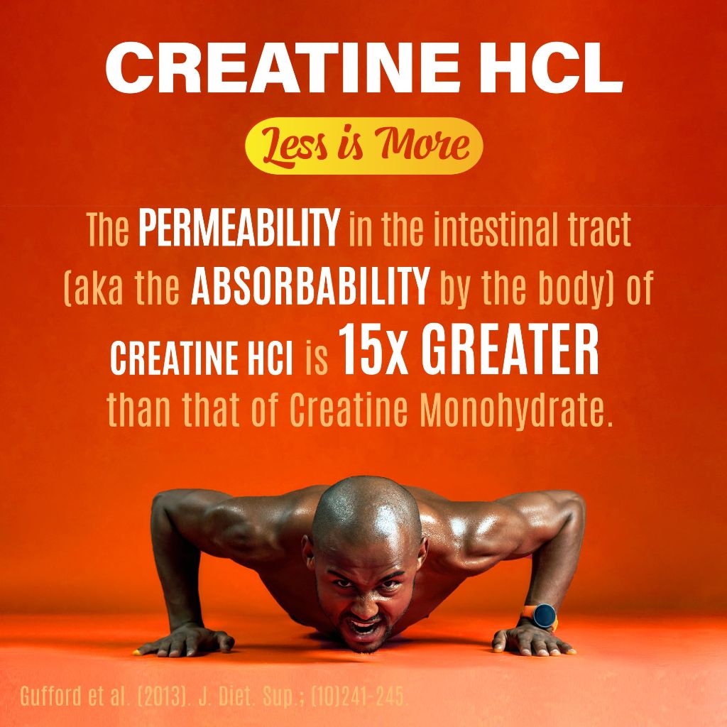 Creatine HCL with Shilajit - Workout Supplement for Adults - 120 Caps