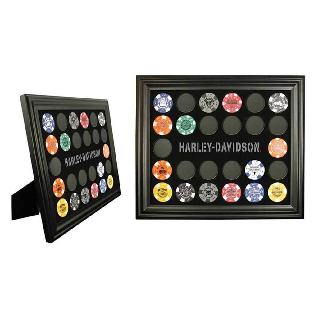 Harley-Davidson Poker Chip Collectors Frame. 6927