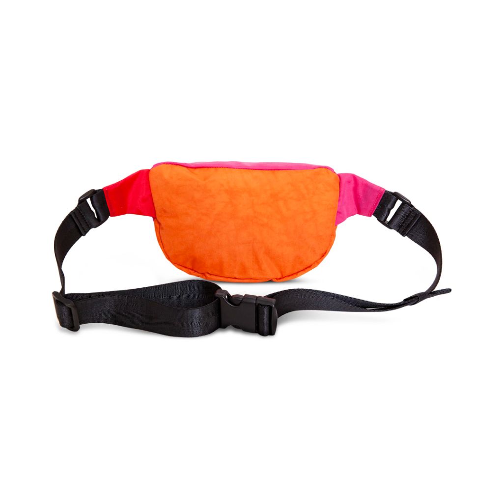 Lola Medium Bum Bag - Zing Collection Washed Nylon - Lipstick