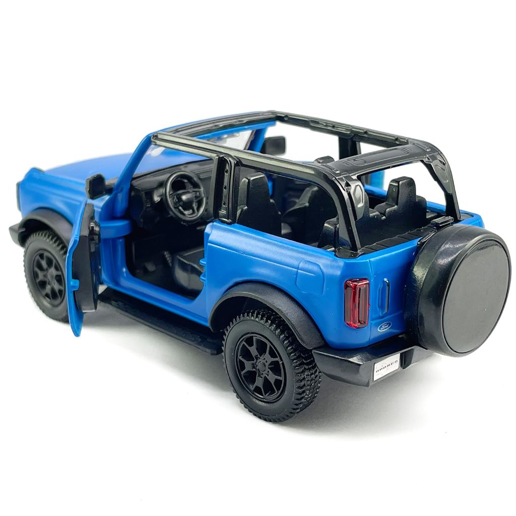 No-top Bronco Badlands Model Car 1/36 Scale Diecast Toy Cars Kids Toys for Boys\ Blue