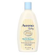Aveeno Baby Daily Moisture Bath Body Wash & Shampoo  Liquid Soap  Oat Extract  18 Fl Oz
