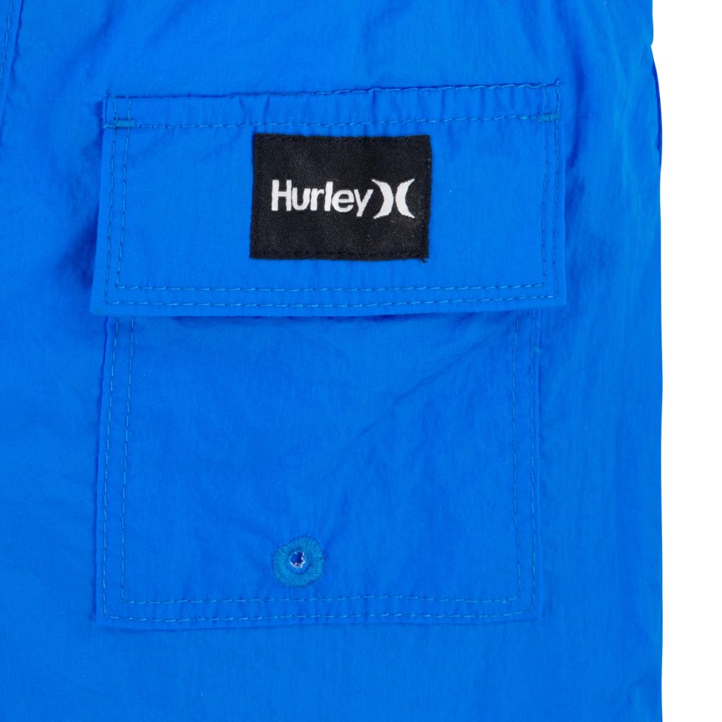 Hurley Boy's Nylon Pull On Shorts - Neptune Blue, Size M
