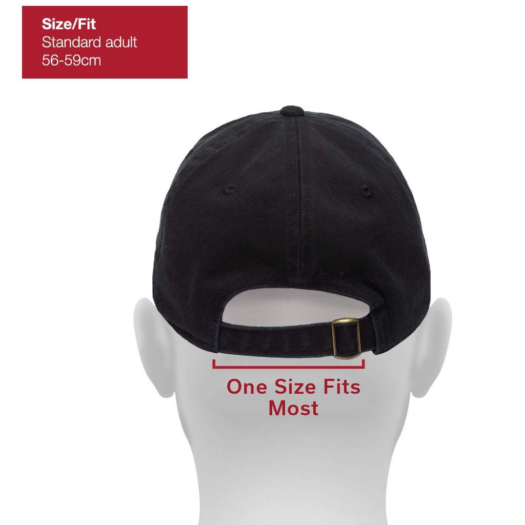 Outdoor Cap Mountain Embroidered Dad Hat, Black - One Size