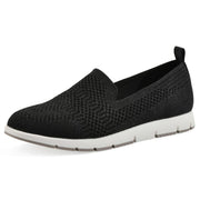 CLIFFS BY WHITE MOUNTAIN Women's Garren Knit Slip-On Sneaker, Black/Glitter/Knit, 10 M