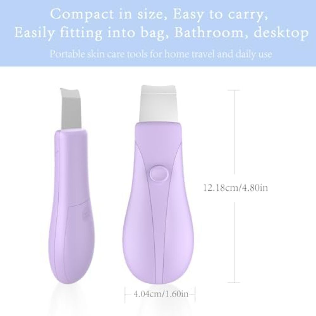 Skin Scrubber Face Spatula Skin Spatula Pore Cleaner Blackhead Remover Tools for Facial Deep Cleansing Skin Care Tool for Men and Women (Purple)