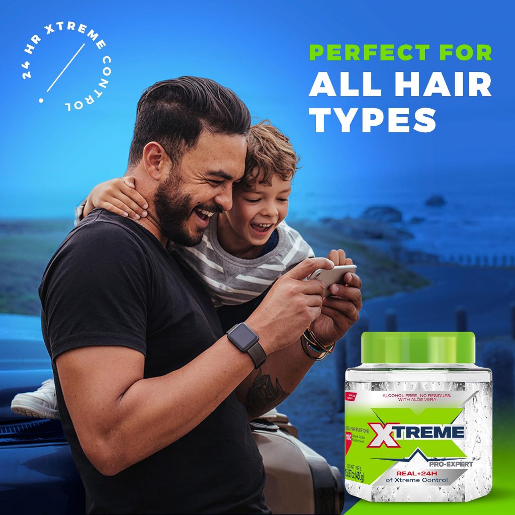 Xtreme Pro-Expert Clear Styling Hair Gel With Aloe Vera, | 15.87 Oz Jar (Pack of 3)