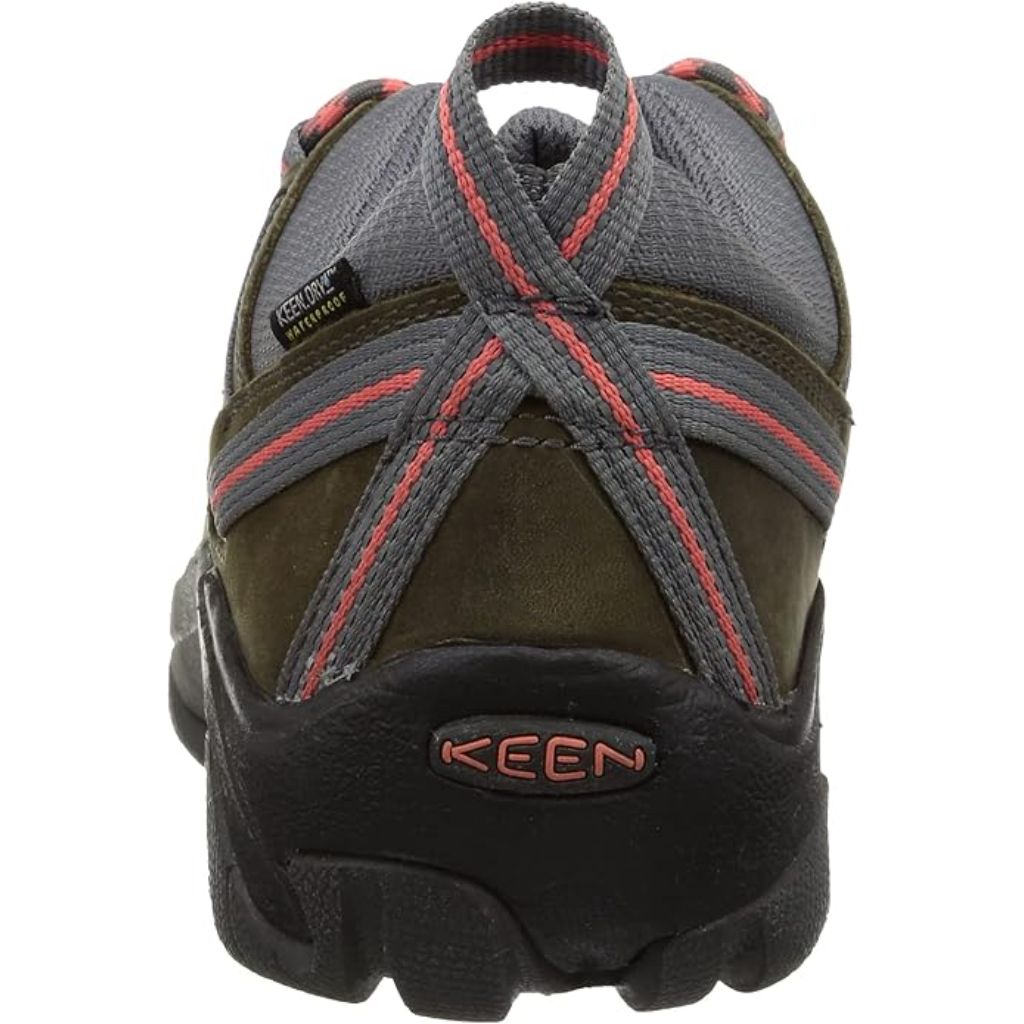 KEEN Women's Targhee II Waterproof Hiking Boots - Magnet/Coral, Size 6.5