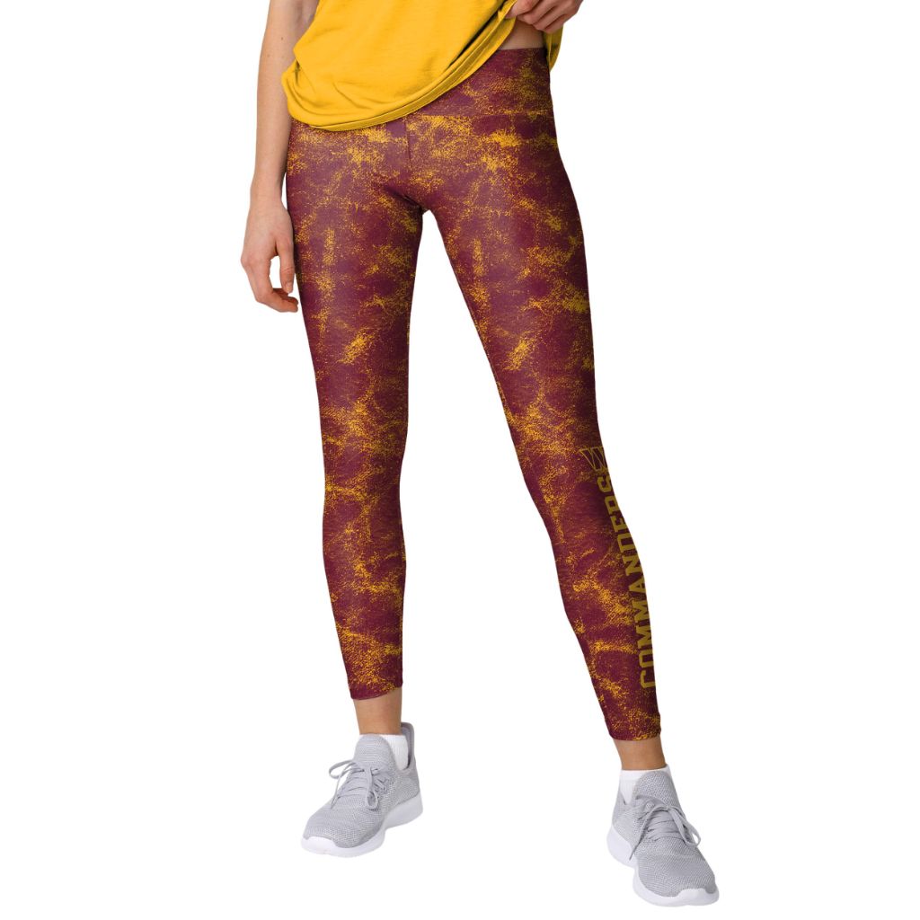 FOCO Washington Commanders NFL Womens Team Color Cloud Leggings - X-Large