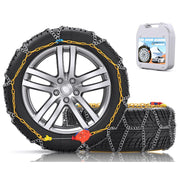 Snow-Chains Auto Fixing 1 Min Quick Fit Easy Installation Tire-Chains - Set of 2 (HN-140)
