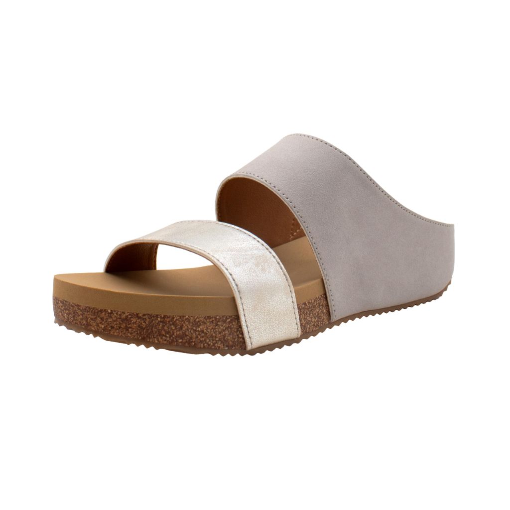 VOLATILE Women's Campfire Wedge Sandal, Grey - size 9