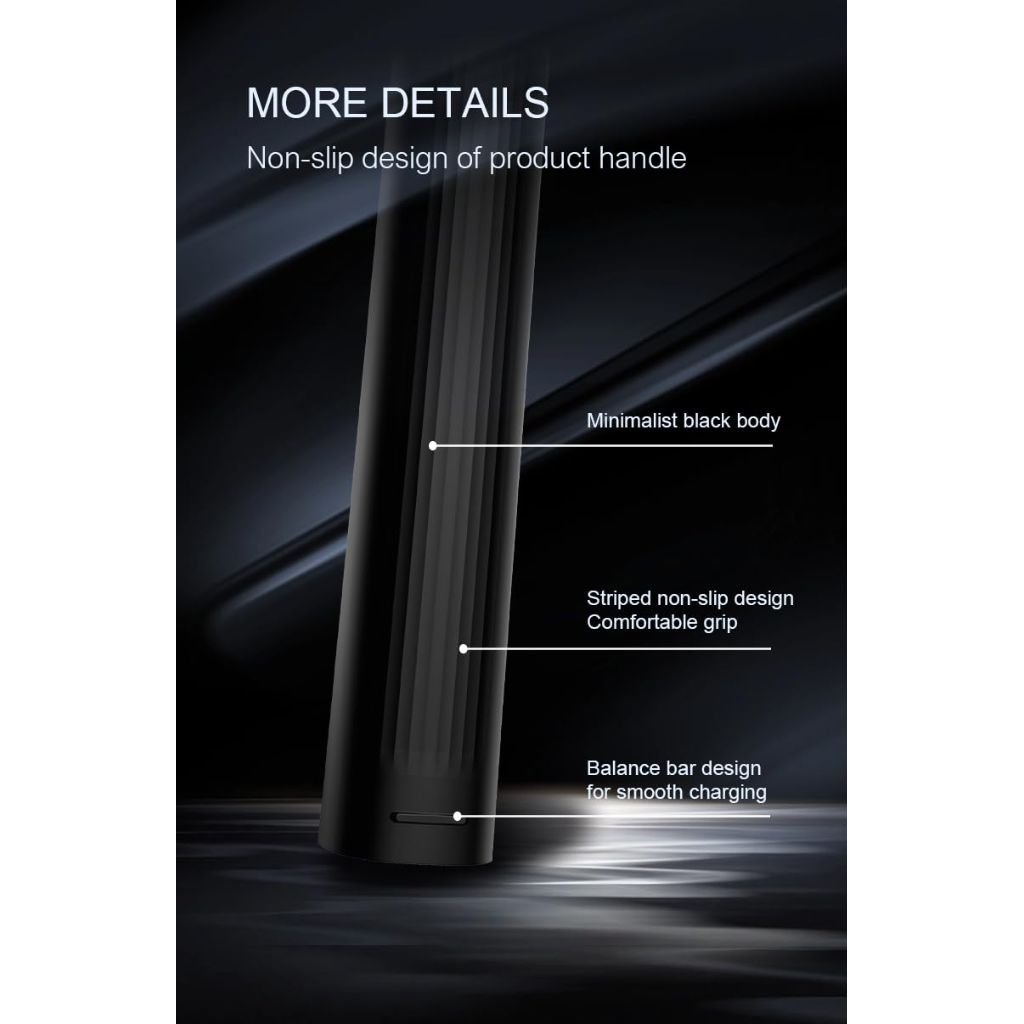 MAIDUOO Electric Toothbrush - 2 Brush Heads Included, 4 Modes, USB Fast Charging