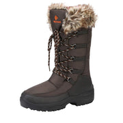 DREAM PAIRS Women's Warm Faux Fur Lined Mid-Calf Winter Snow Boots, Brown - Size 6