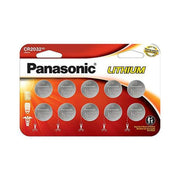 Panasonic 3V Lithium Coin Battery - CR 2032 - 10 Pack