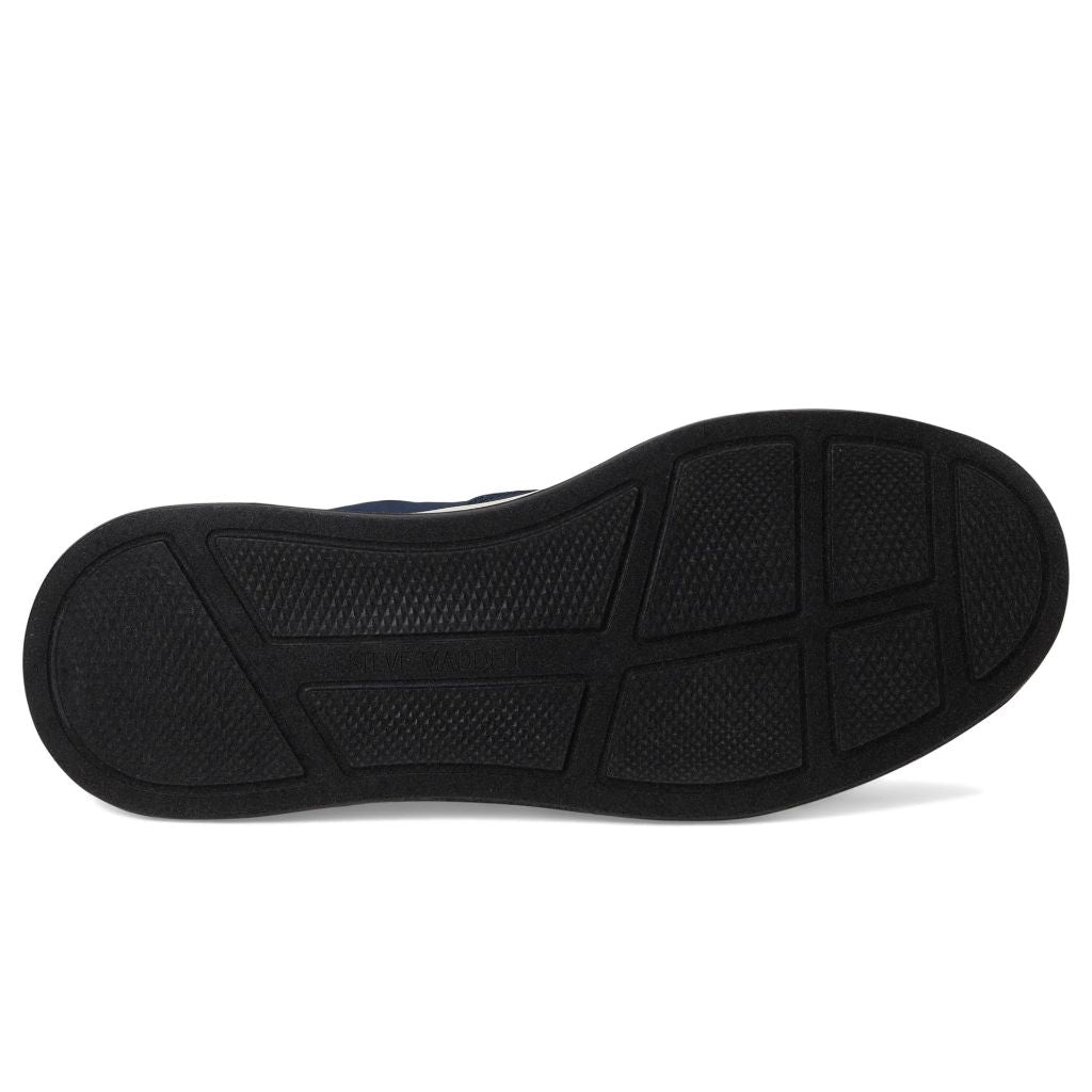 Steve Madden Mens Nellis Fashion Sneaker, Navy Fabric, 12
