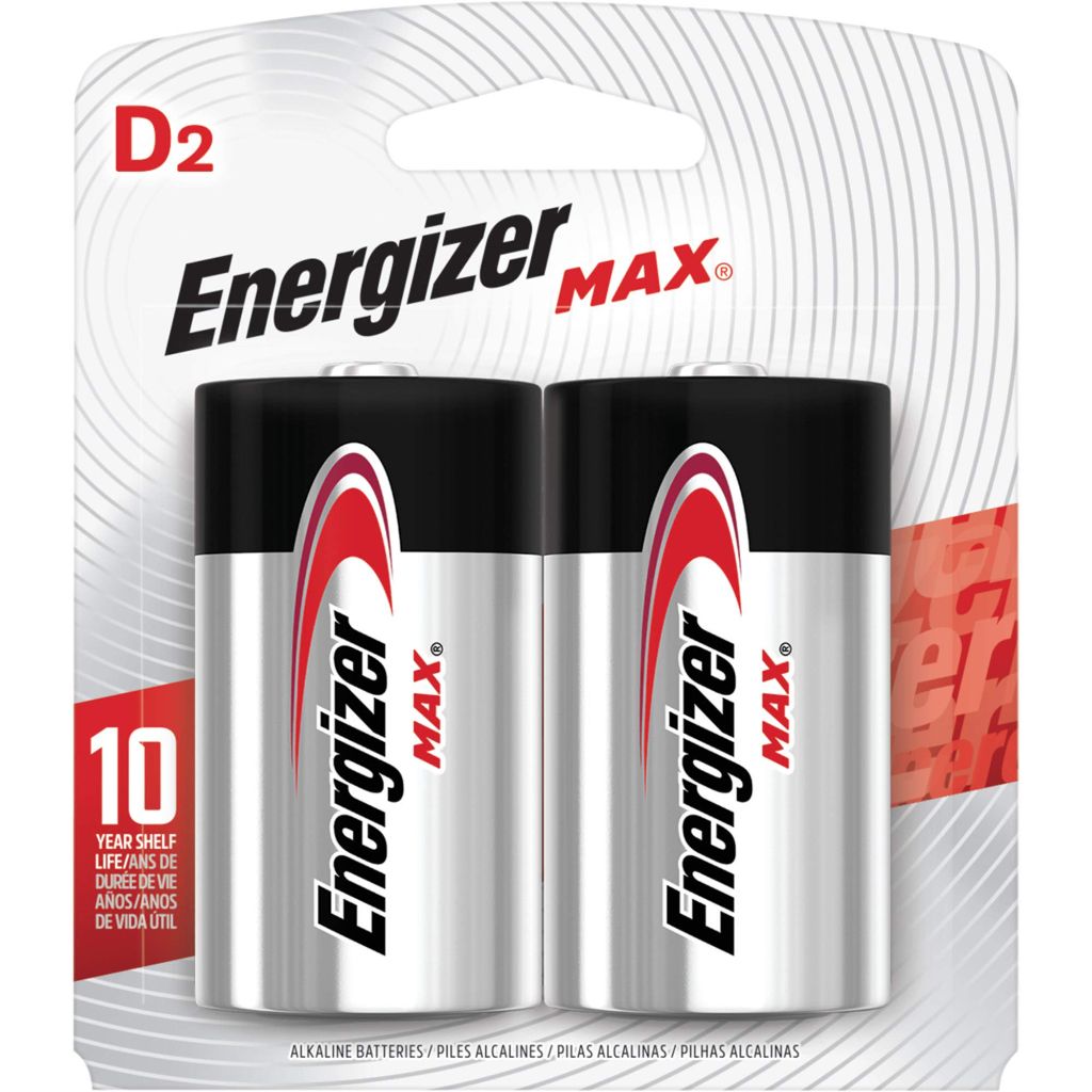 Energizer E95BP2 MAX D Batteries Alkaline 1.5 Volt Qty (12-2 pk)
