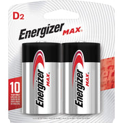 Energizer E95BP2 MAX D Batteries Alkaline 1.5 Volt Qty (12-2 pk)