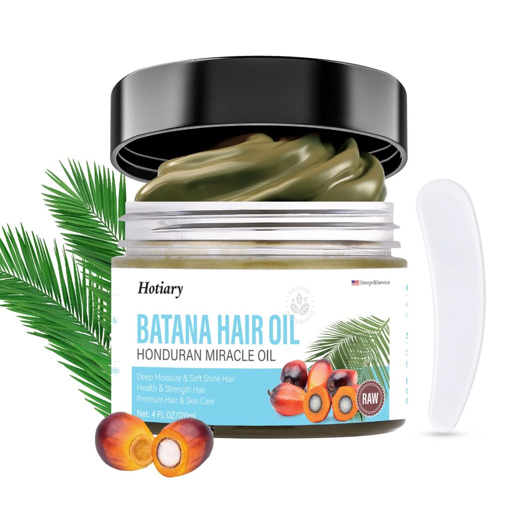 Hotiary Raw Batana Oil for Hair Growth, Organic Batana Oil unrefined from Honduras,Pure Natural Hair Masks 4oz