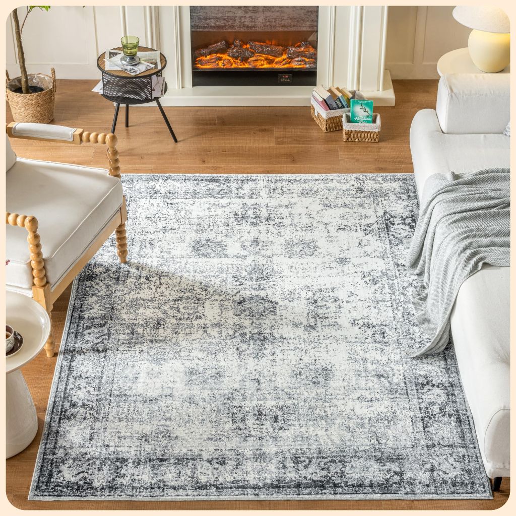 Istana Navy Area Rug - 5x7