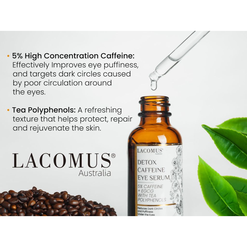 Advance Caffeine 5% + EGCG Serum - Powerful Eye Contour Serum to Reduce Puffiness, Dark Circles