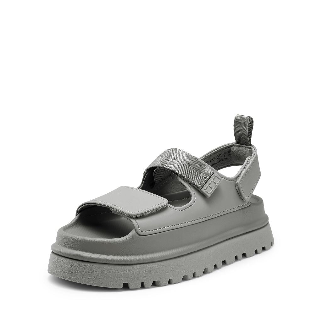 DREAM PAIRS Platform Sandals for Women, Size 10, Grey