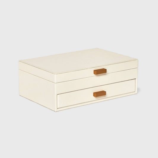 Two Drawer Organizer Jewelry Box - a New Day™ Cream