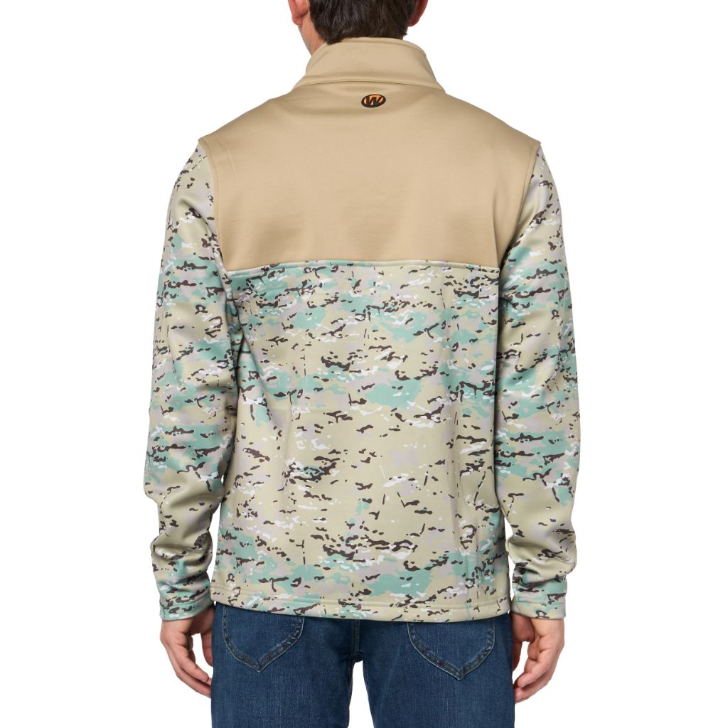 Walker's Game Ear Performance Fleece 1/4-ZIP Pullover, Large, Multicam/Quicksand