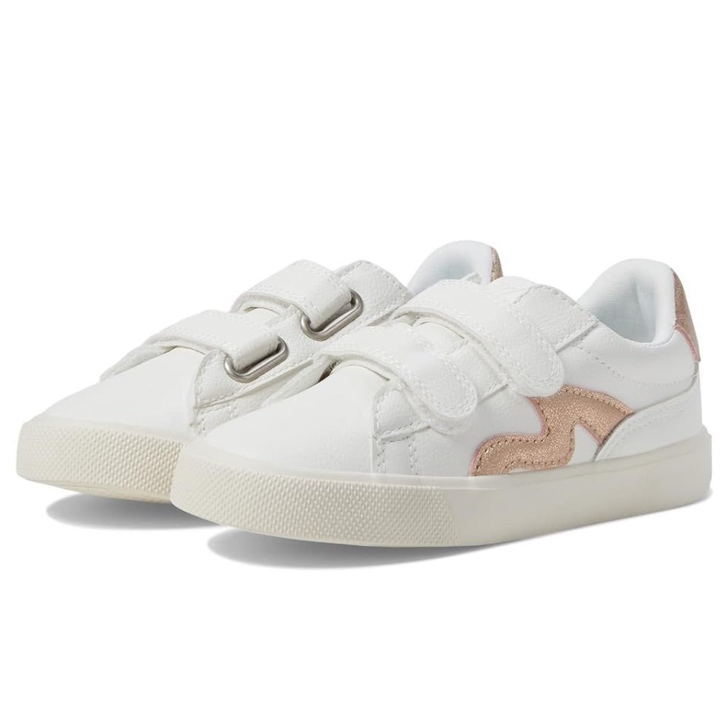 Blowfish Malibu Girls Vice-B-T Sneakers - White/Rose Gold, Size 10 Toddler