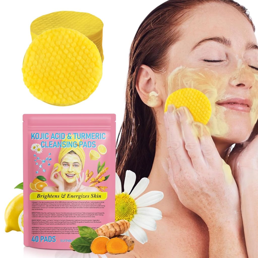 Aliver - Turmeric Kojic Acid Cleansing Pads 2 Pack