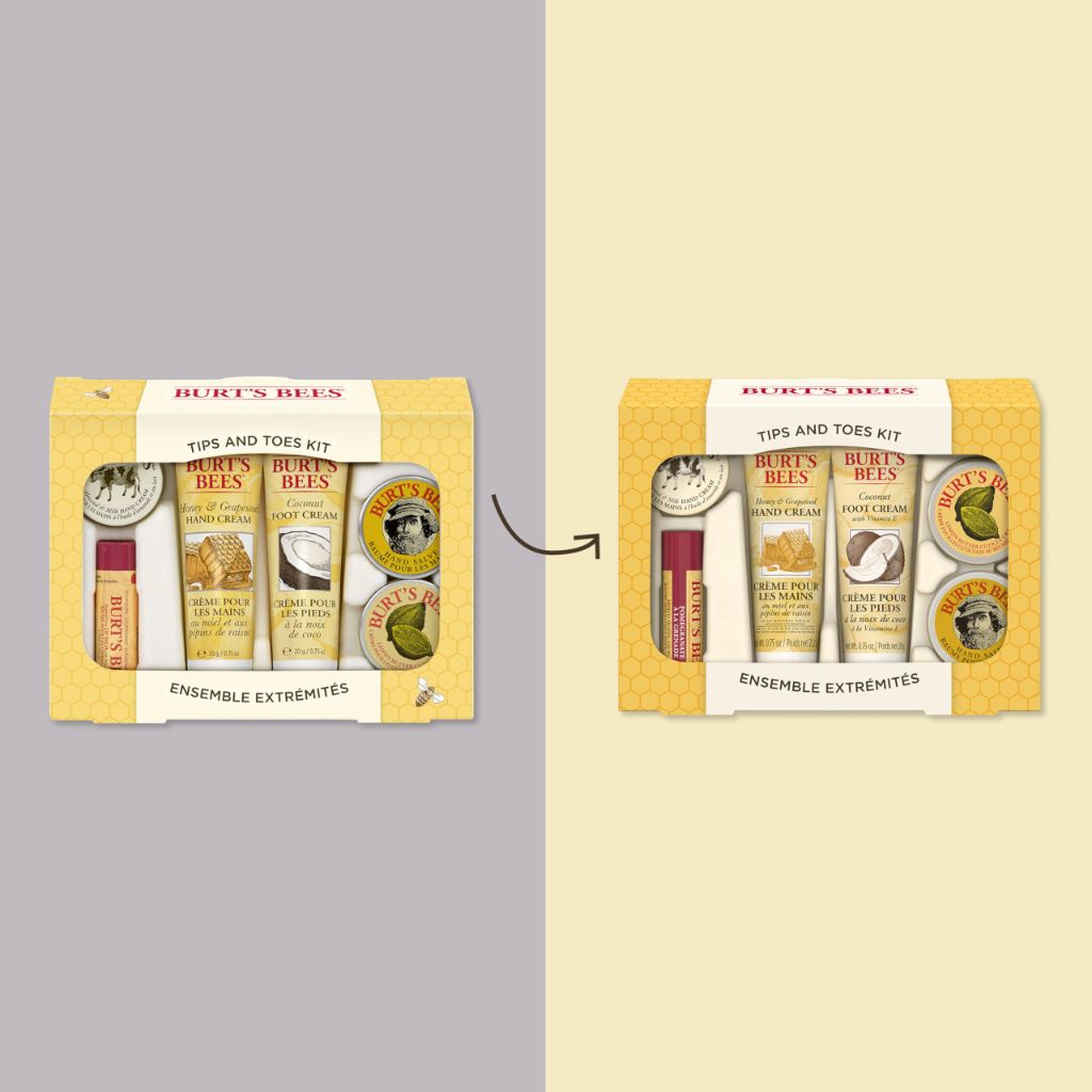 Burt's Bees Gifts Ideas Tips and Toes Set: 6 Travel Size Products