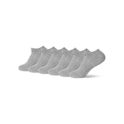 Nike Unisex Everyday Cushioned Training No-Show Socks (6 Pairs), Carbon Heather/Black, Medium