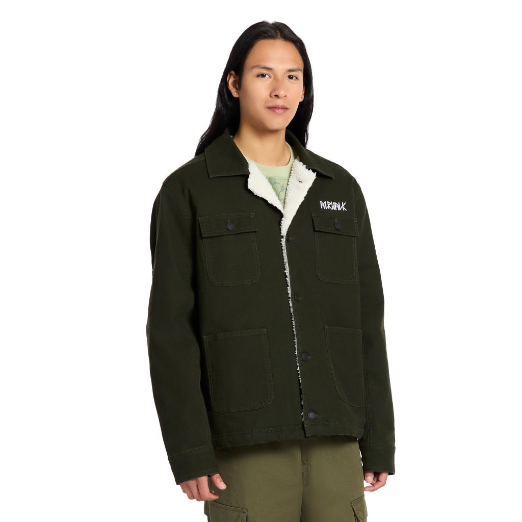 SZ L, Airwalk Men's Sherpa-Lined Shirt Jacket