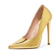 SZ 7, Elisabet Tang Women Pumps 12cm/4.7 Inch - Gold