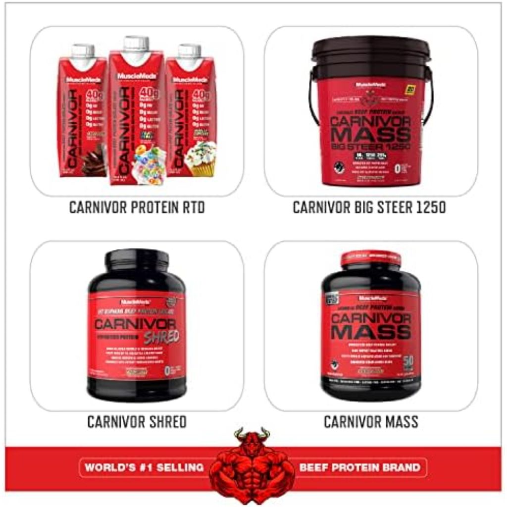 MuscleMeds Carnivor Beef Protein Iso Powder Chocolate Peanut Butter 4lb