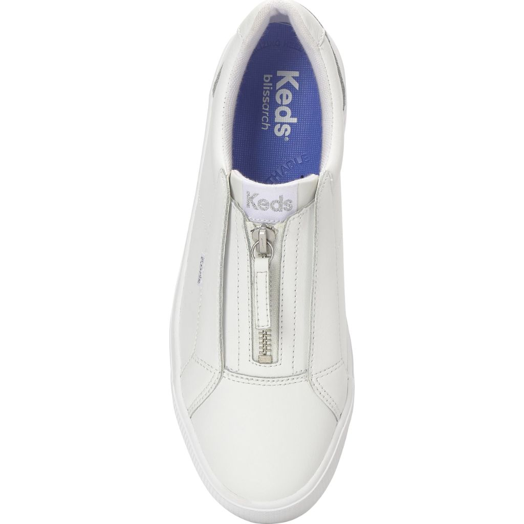 Keds Pursuit Zip Fashion Sneaker, Keds White, W 11