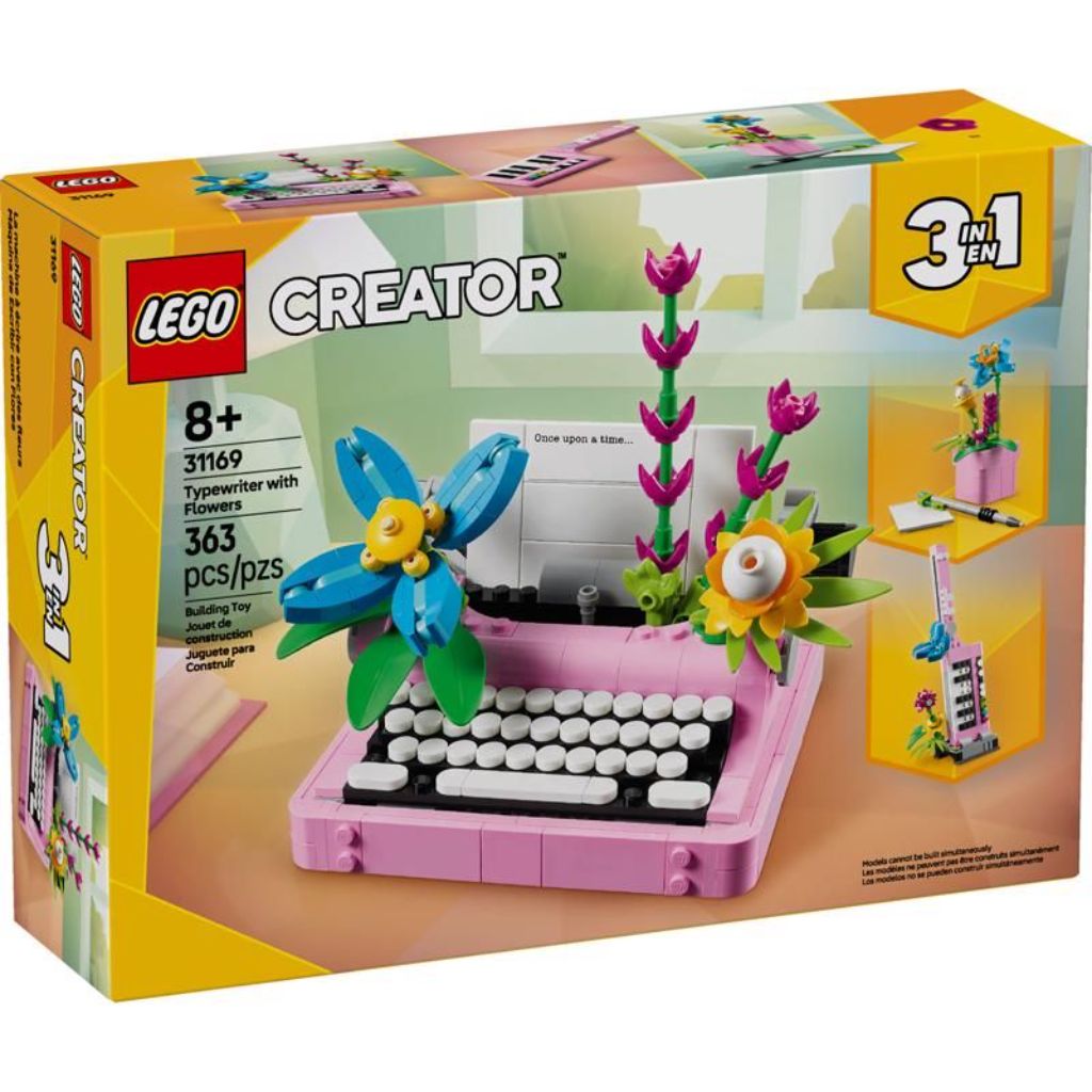 LEGO Creator 3-in-1 Typewriter with Flowers Building Set 31169