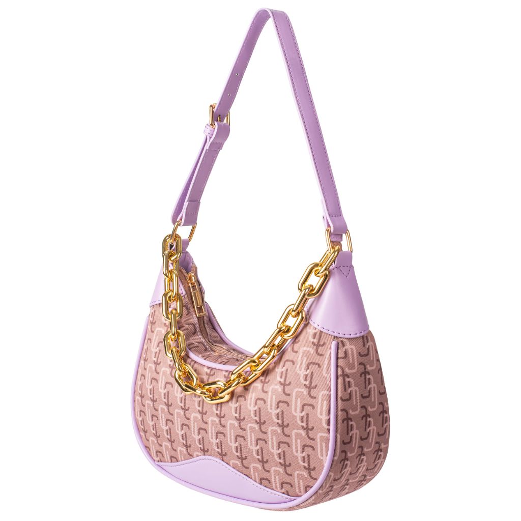 ToteVibe Crescent Bag for Women, Stylish Crossbody Hobo Purse & Side Sling Bag with Chain Strap