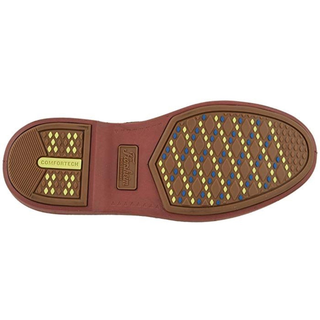 Florsheim Kid's Supacush Plain Toe Oxford Shoe, Brown Crazy Horse/Brick Sole - Size 10.5 Little Kid