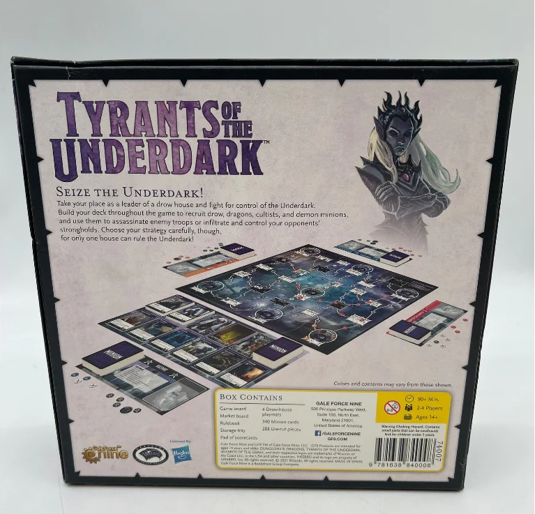 Dungeons & Dragons Tyrants of the Underdark Board Game