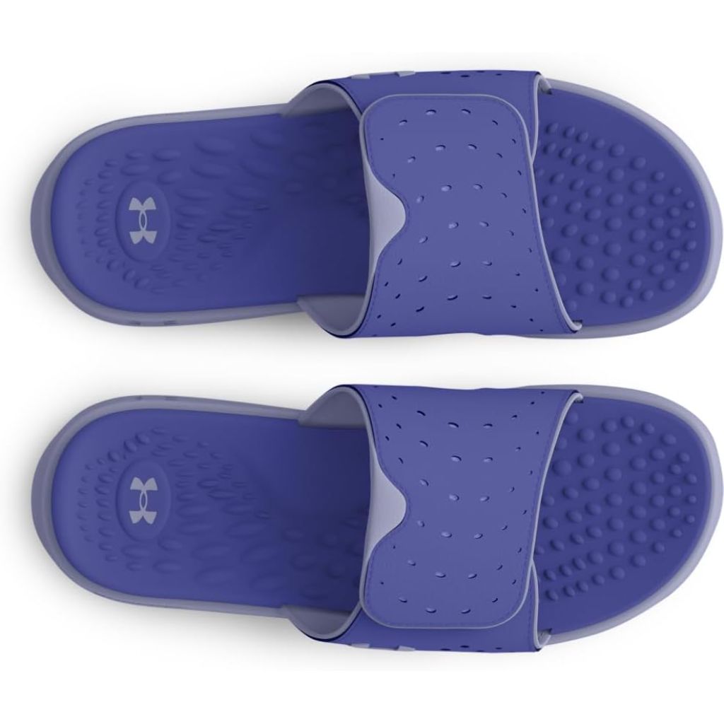 Under Armour Women's Ignite Pro Slides, Starlight/Celeste/Blue, Size 12
