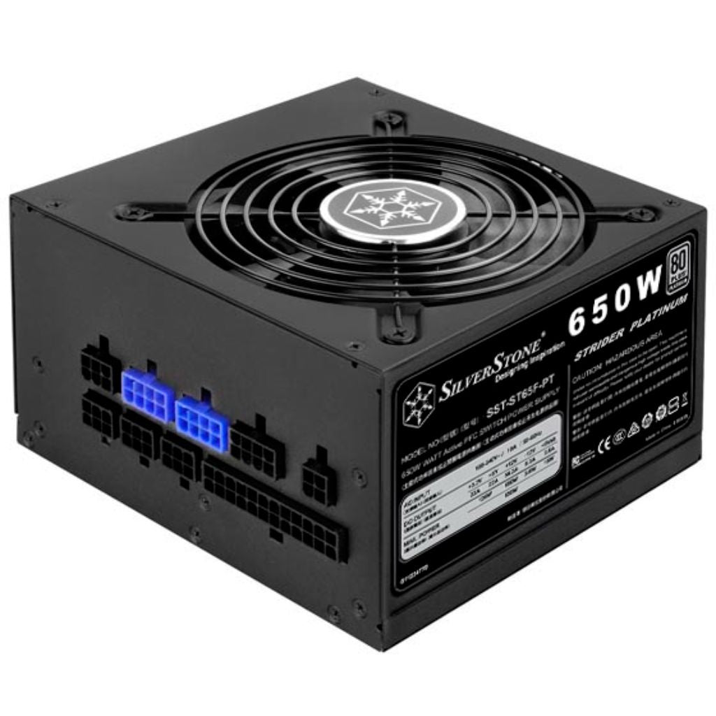 SilverStone Strider Platinum Series, ST65F-PT, 650 Watt ATX Fully Modular 80 Plus Platinum power supply