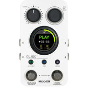 MOOER GL100 Looper Pedal Drum Machine, 1.3" Touchscreen - White