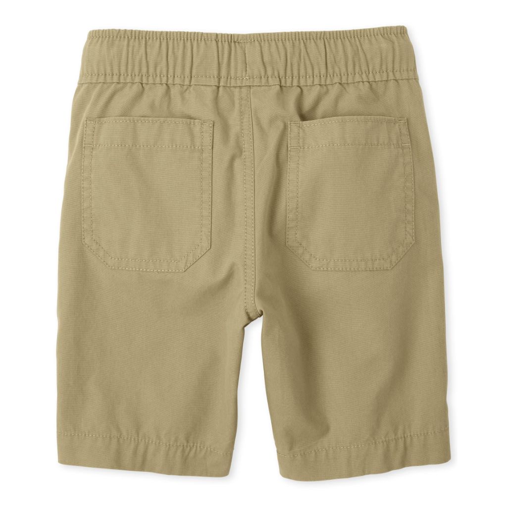 The Children's Place boys Pull on Jogger Shorts, Flax 3 Pack, 14 US