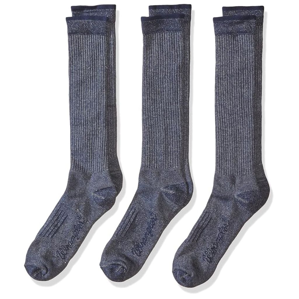 SZ 9-13, Wrangler Over the Calf Boot Sock (3 Pair Pack) | Navy