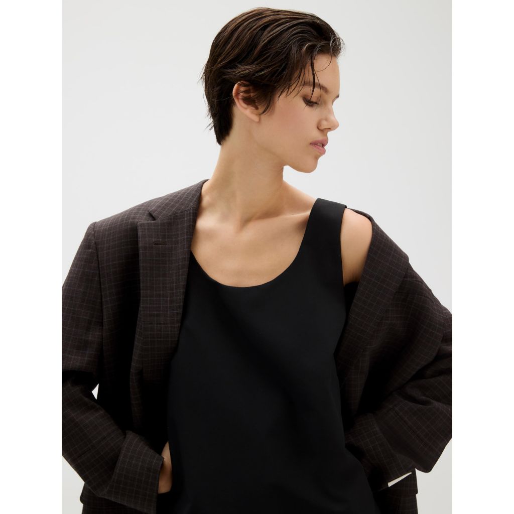 Calvin Klein Women's Refined Stretch Mini Dress Black, Size 4