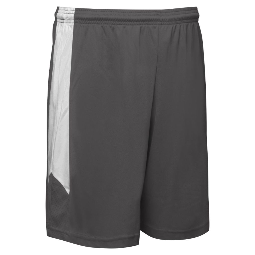 Champro Dagger Basketball Shorts, Youth Large, Charcoal, White