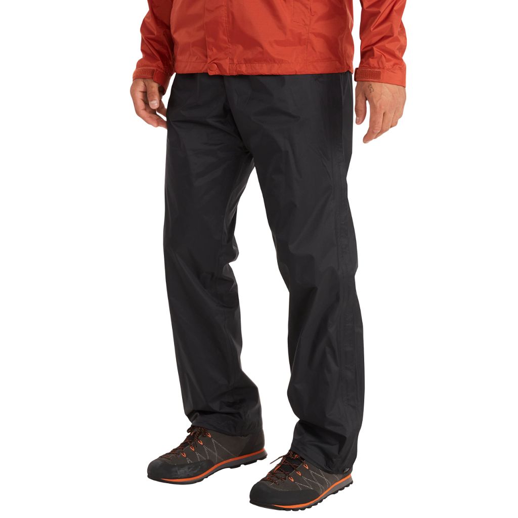 MARMOT Men’s PreCip Full-Zip Lightweight, Waterproof Pants - Jet Black, XXL