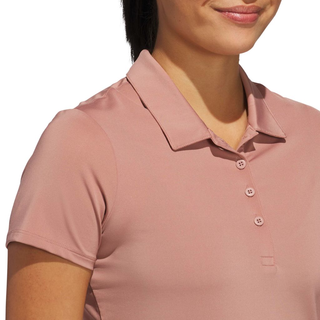 Adidas Women's Ultimate365 Solid Polo Shirt, Warm Clay, Large