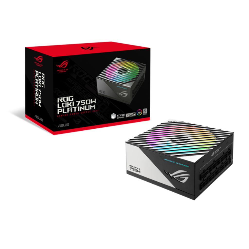 ASUS ROG Loki 750W Platinum Gaming Power Supply, 80+ Platinum, ATX 3.0, PCIe 5.0